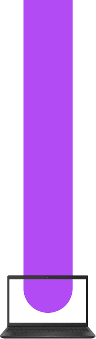 Laptop and pillar illustration